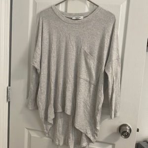 Soft light gray long sleeve shirt